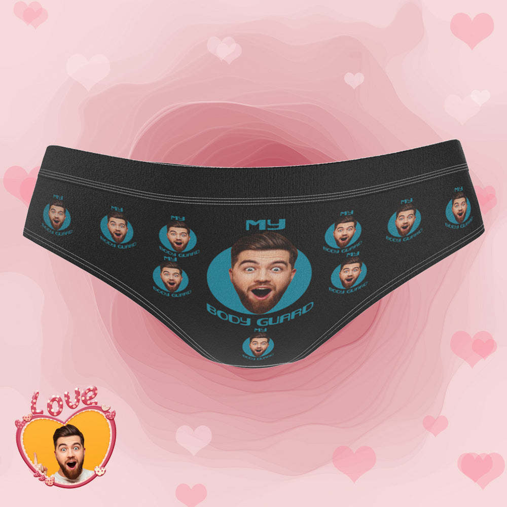 Custom Photo Face Underwear Bodyguard Funny Women's Gifts - MyFaceBoxer