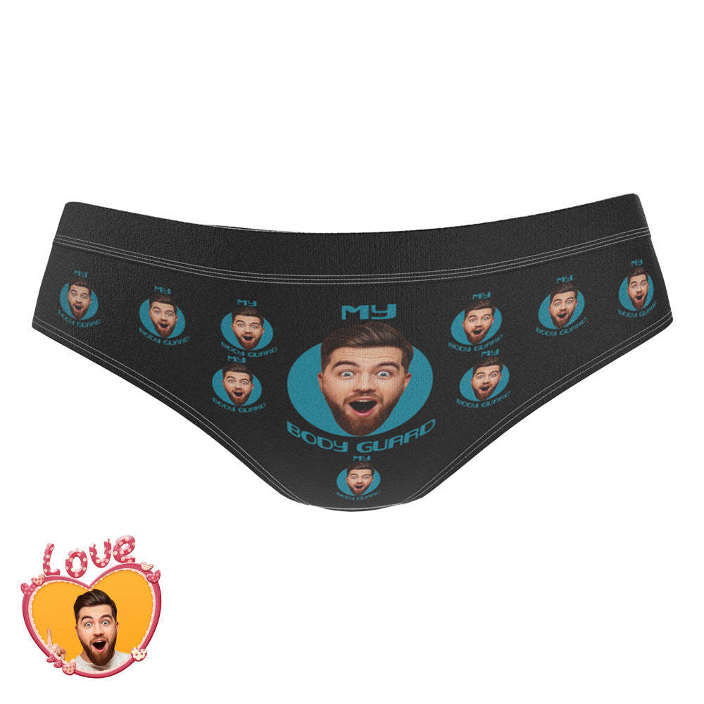 Custom Photo Face Underwear Bodyguard Funny Women's Gifts - MyFaceBoxer