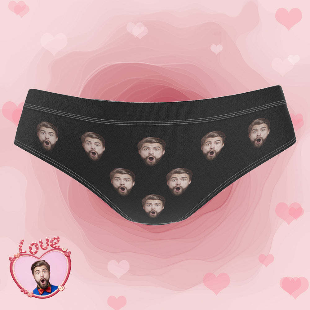 Custom Engraved Photo Face Underwear Bachelorette Lingerie Fart Underwear Women's Gifts - MyFaceBoxer