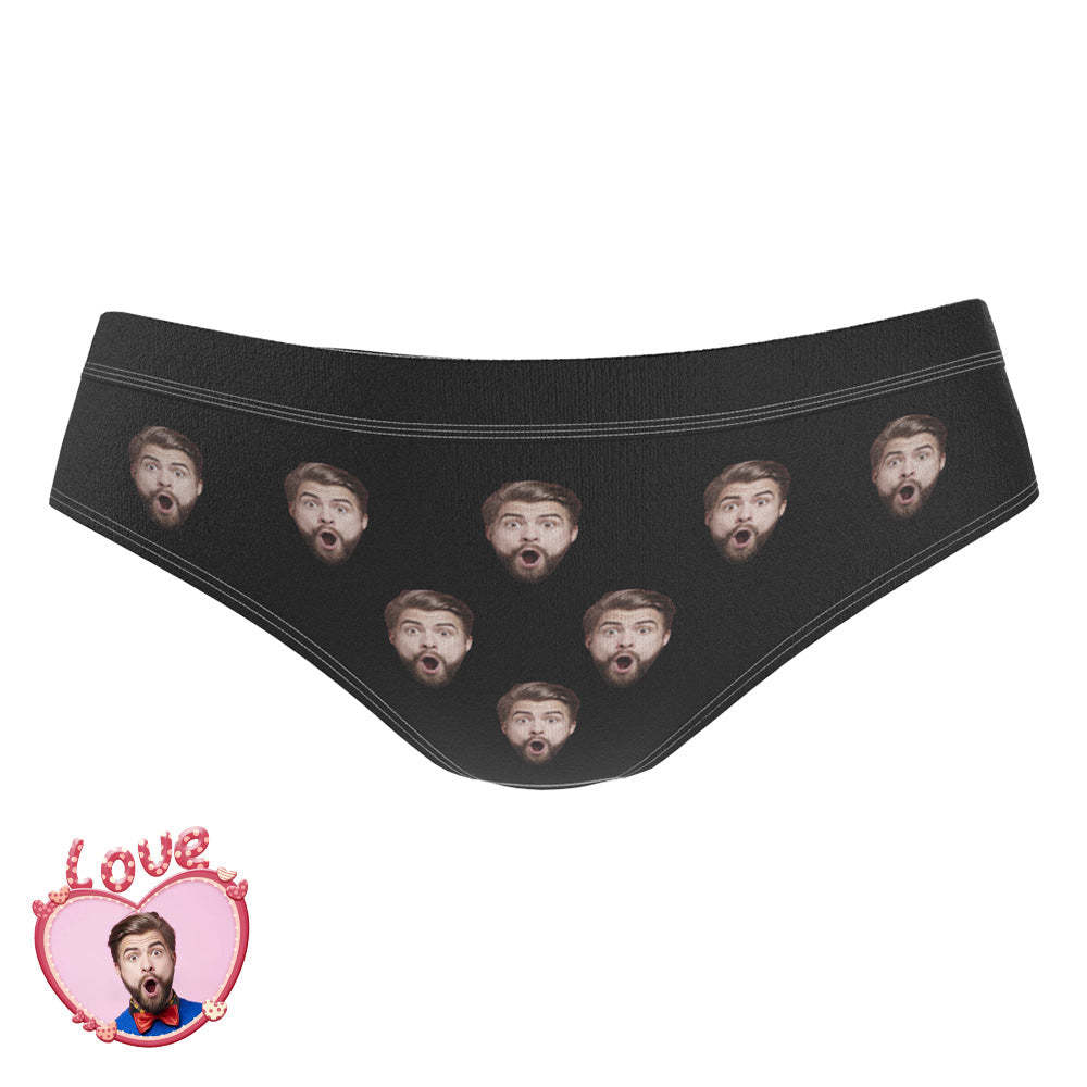Custom Engraved Photo Face Underwear Bachelorette Lingerie Fart Underwear Women's Gifts - MyFaceBoxer
