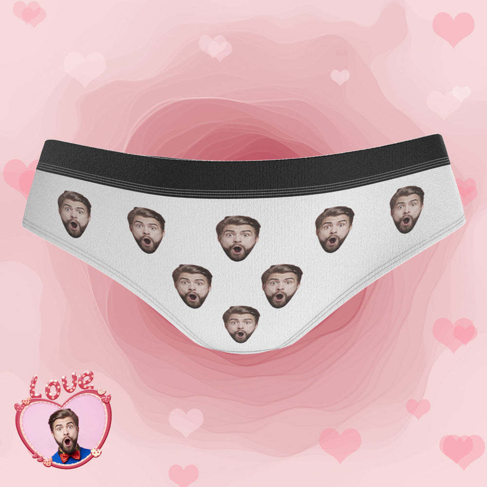 Custom Engraved Photo Face Underwear Bachelorette Lingerie Fart Underwear Women's Gifts - MyFaceBoxer
