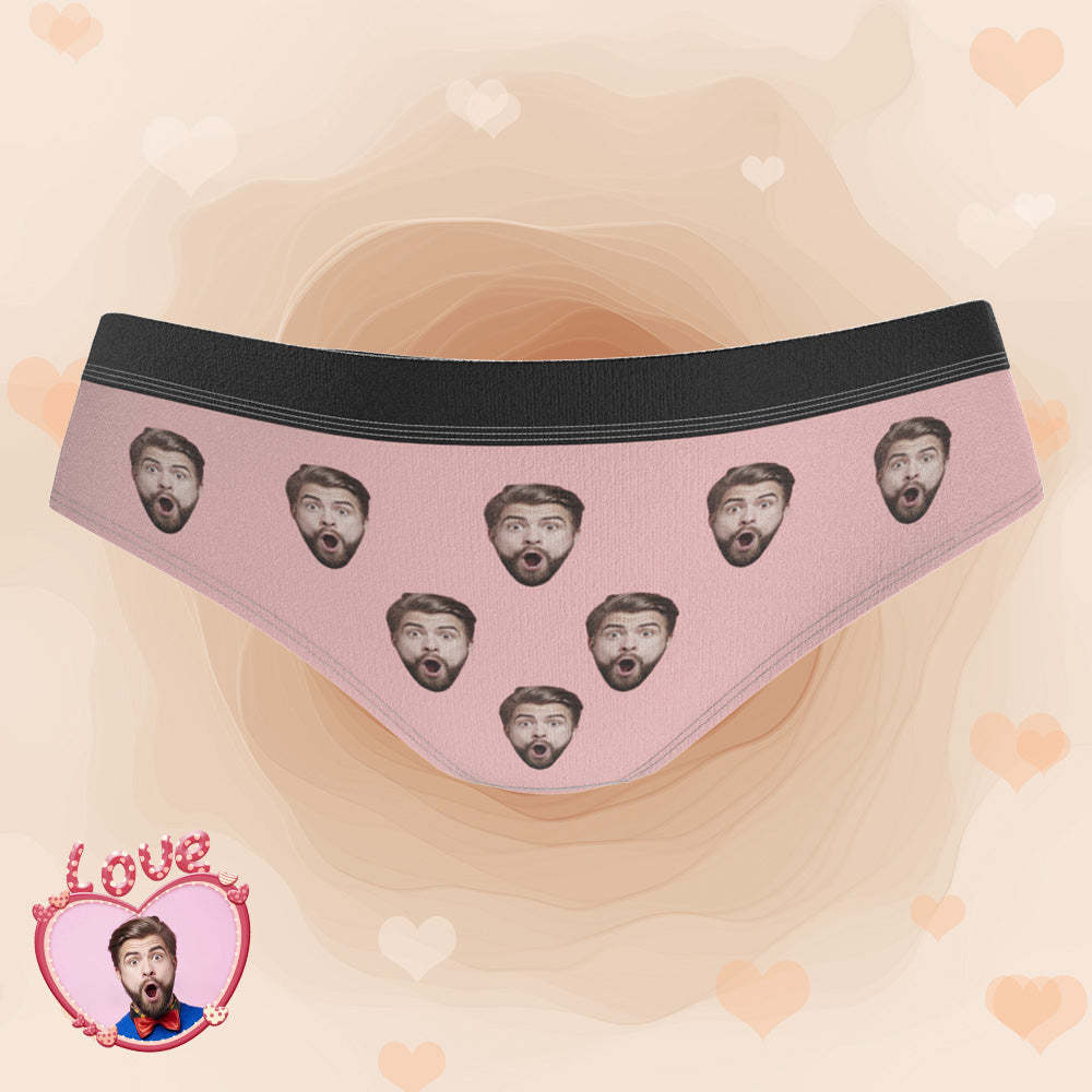 Custom Engraved Photo Face Underwear Bachelorette Lingerie Fart Underwear Women's Gifts - MyFaceBoxer