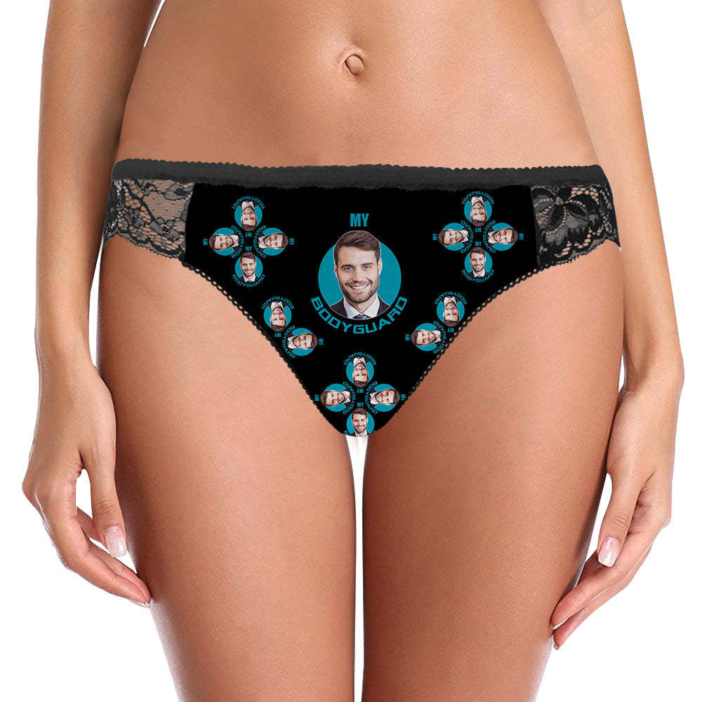 Custom Women Lace Panty Face Sexy Panties Women's Underwear - My Bodyguard - MyFaceBoxer