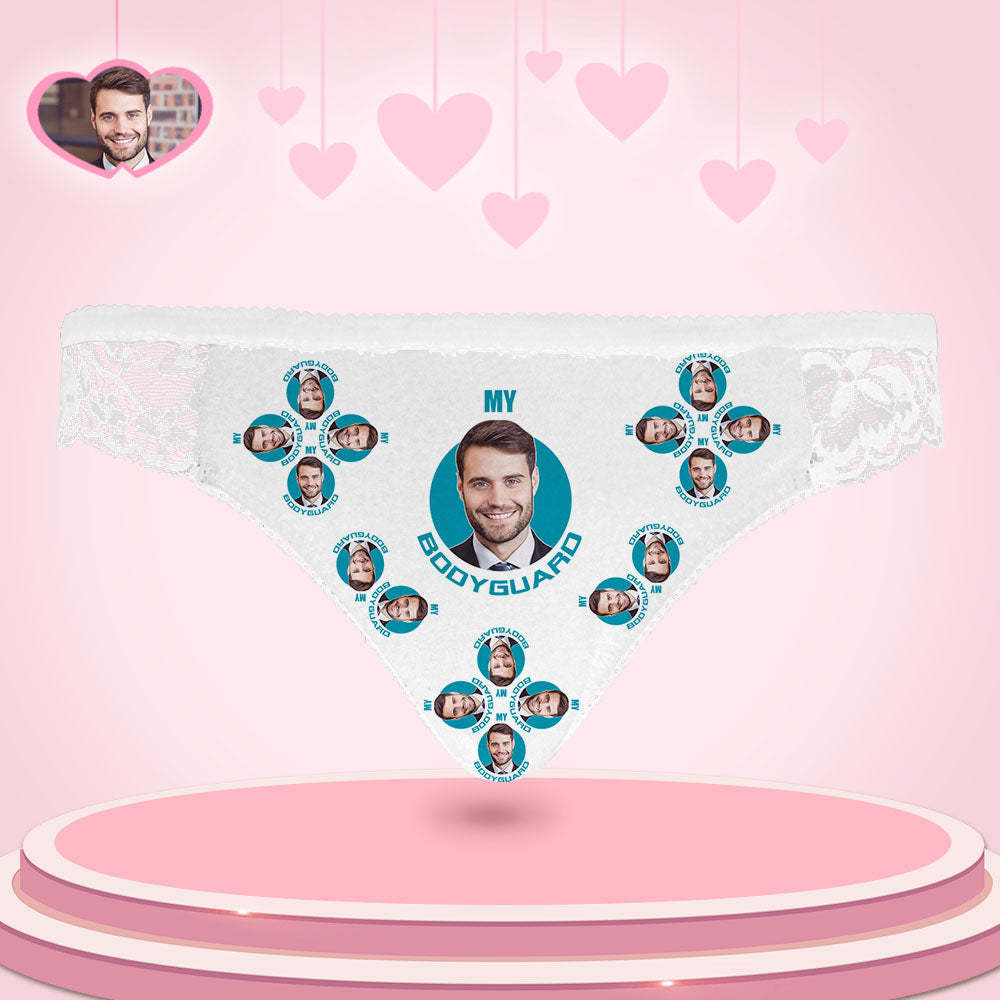 Custom Women Lace Panty Face Sexy Panties Women's Underwear - My Bodyguard - MyFaceBoxer