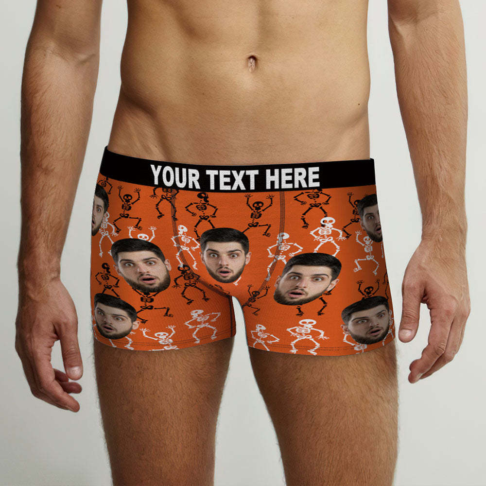 Custom Face Boxer Briefs Personalized Spooky Halloween Themed Boxers - MyFaceBoxer