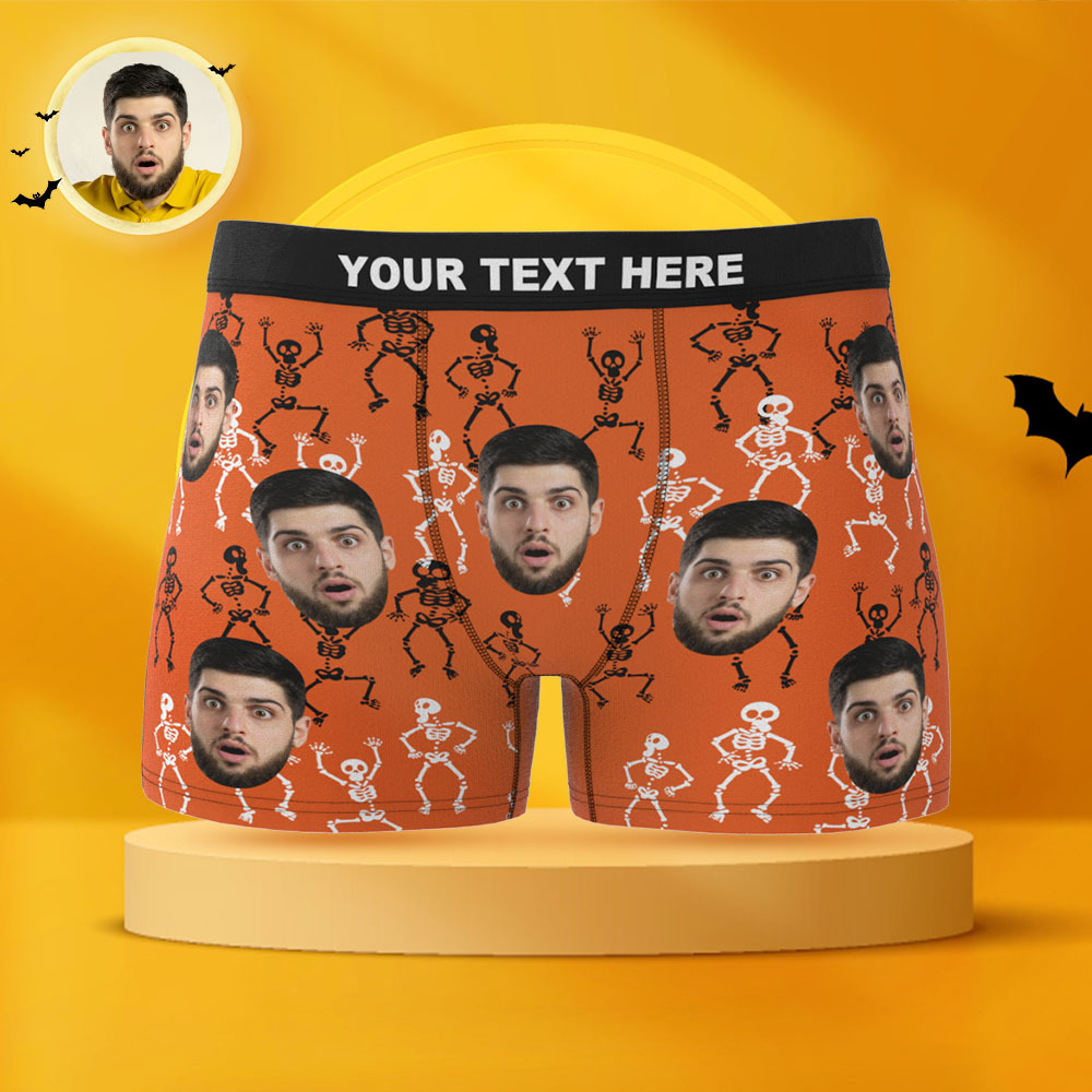 Custom Face Boxer Briefs Personalized Spooky Halloween Themed Boxers - MyFaceBoxer