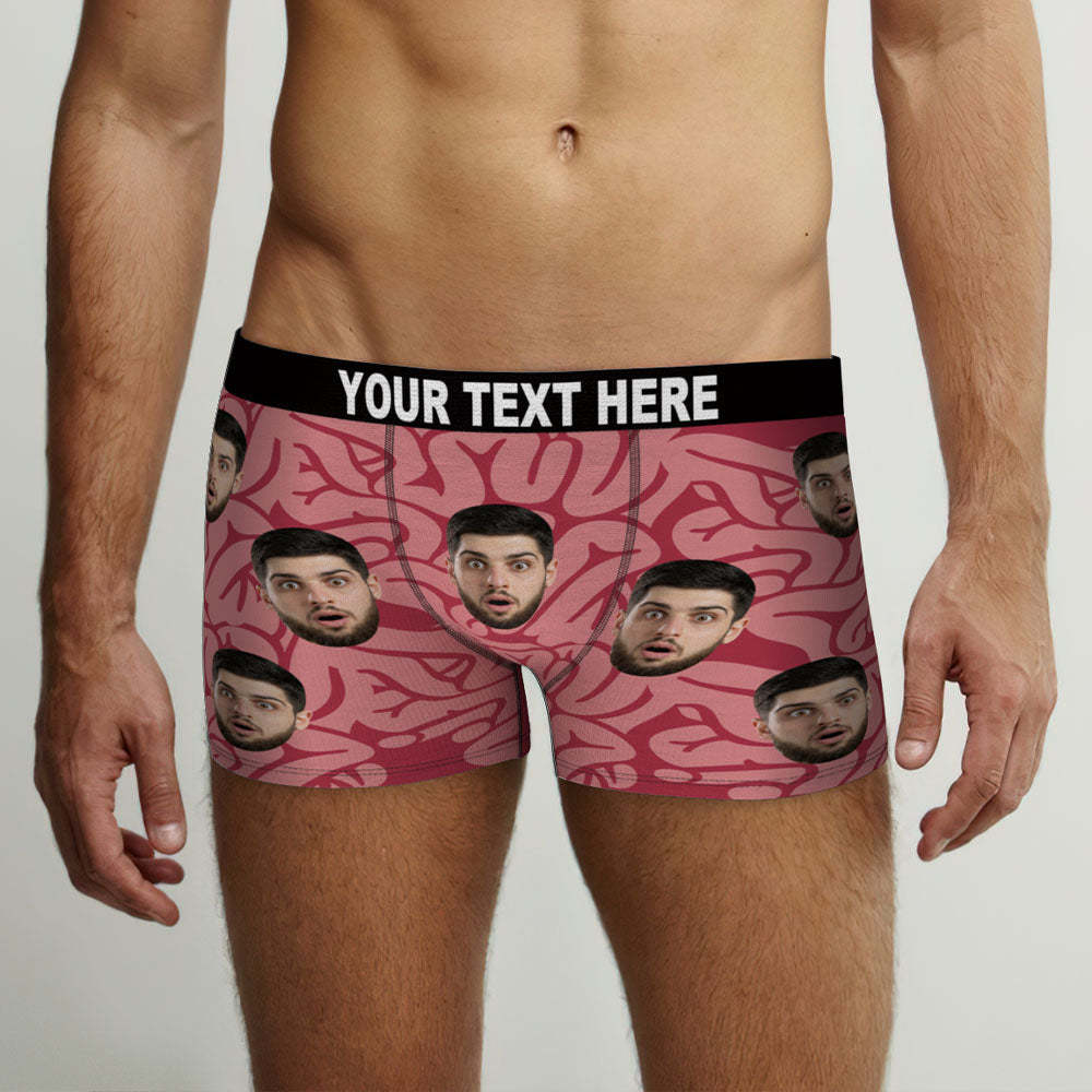 Custom Face Boxer Briefs Personalized Brains Print Halloween Themed Boxers - MyFaceBoxer