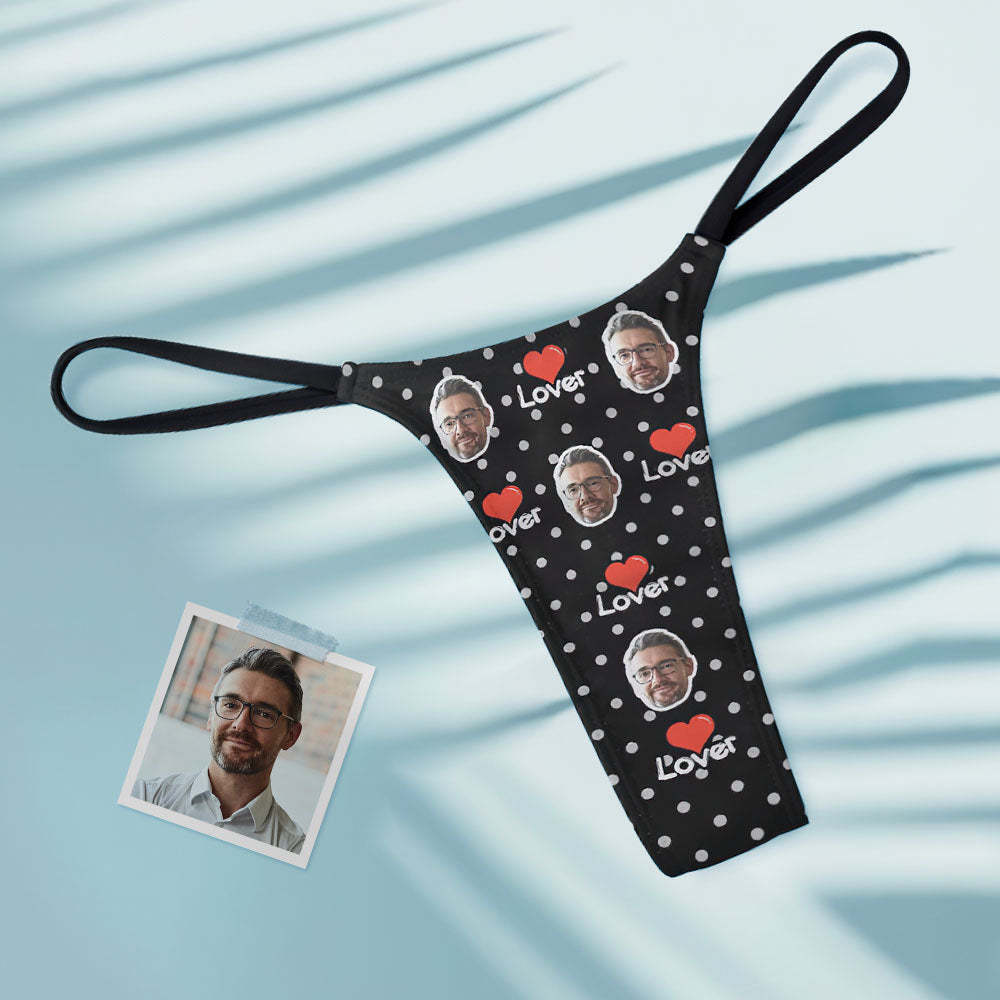 Custom Face Lover Women's Tanga Thong - MyFaceBoxer
