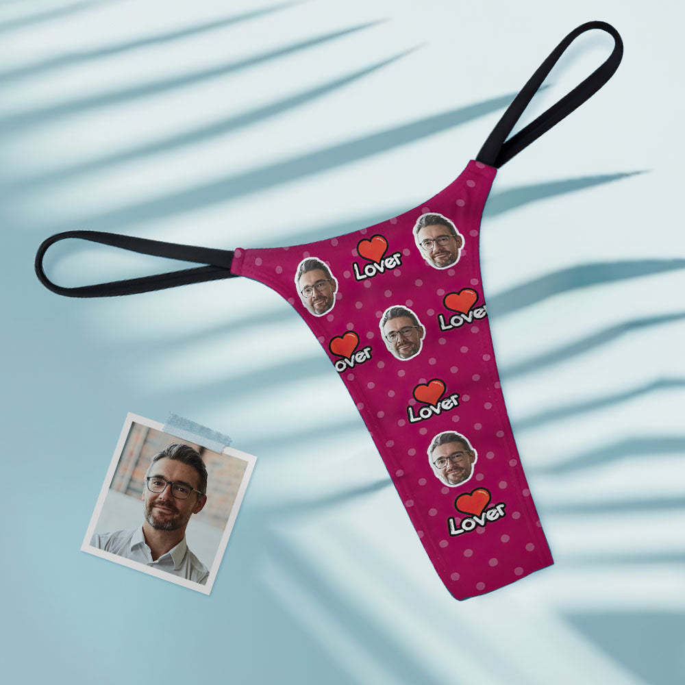 Custom Face Lover Women's Tanga Thong - MyFaceBoxer