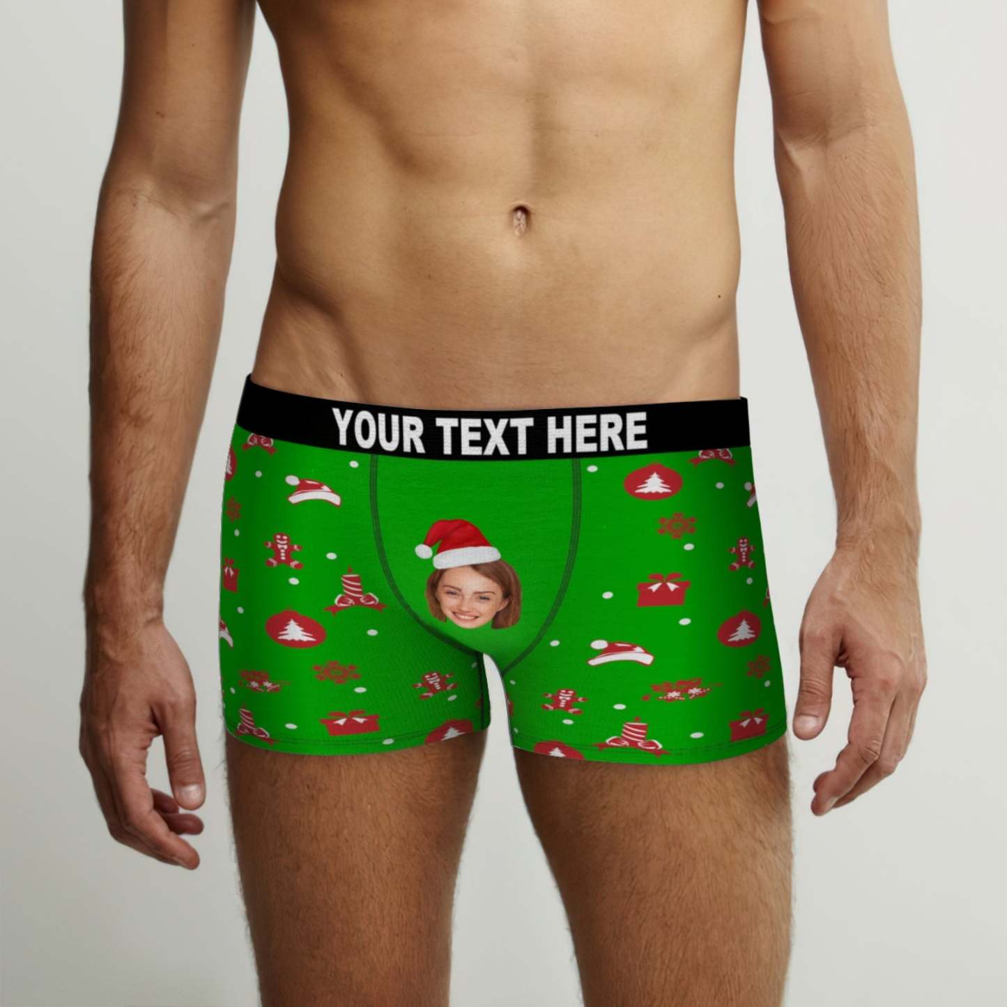 Custom Girlfriend Face Boxer Briefs Funny Personalized Face Underwear Christmas Gift - MyFaceBoxer