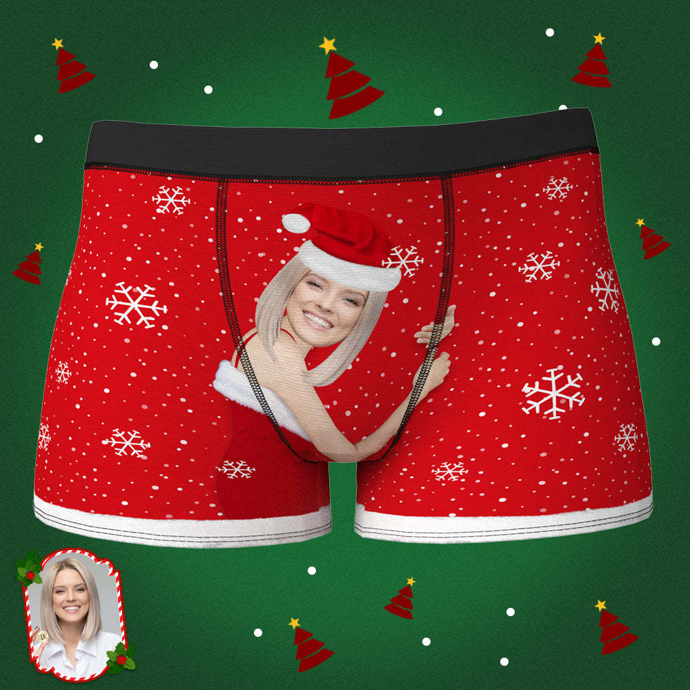 Christmas Gifts Men's Christmas Face on Body Boxer - MyFaceBoxer