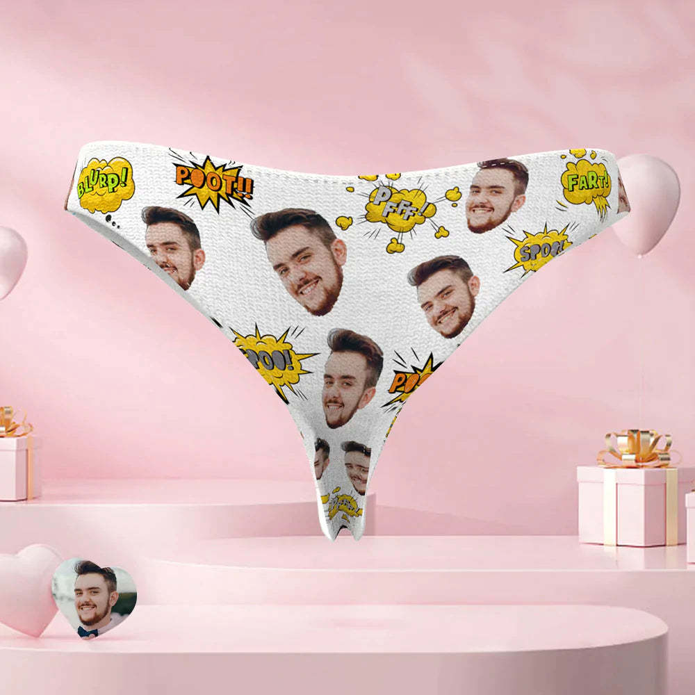 Custom Face Thong Personalized Women's Funny Panties With Photo The Fart Maker - MyFaceBoxer