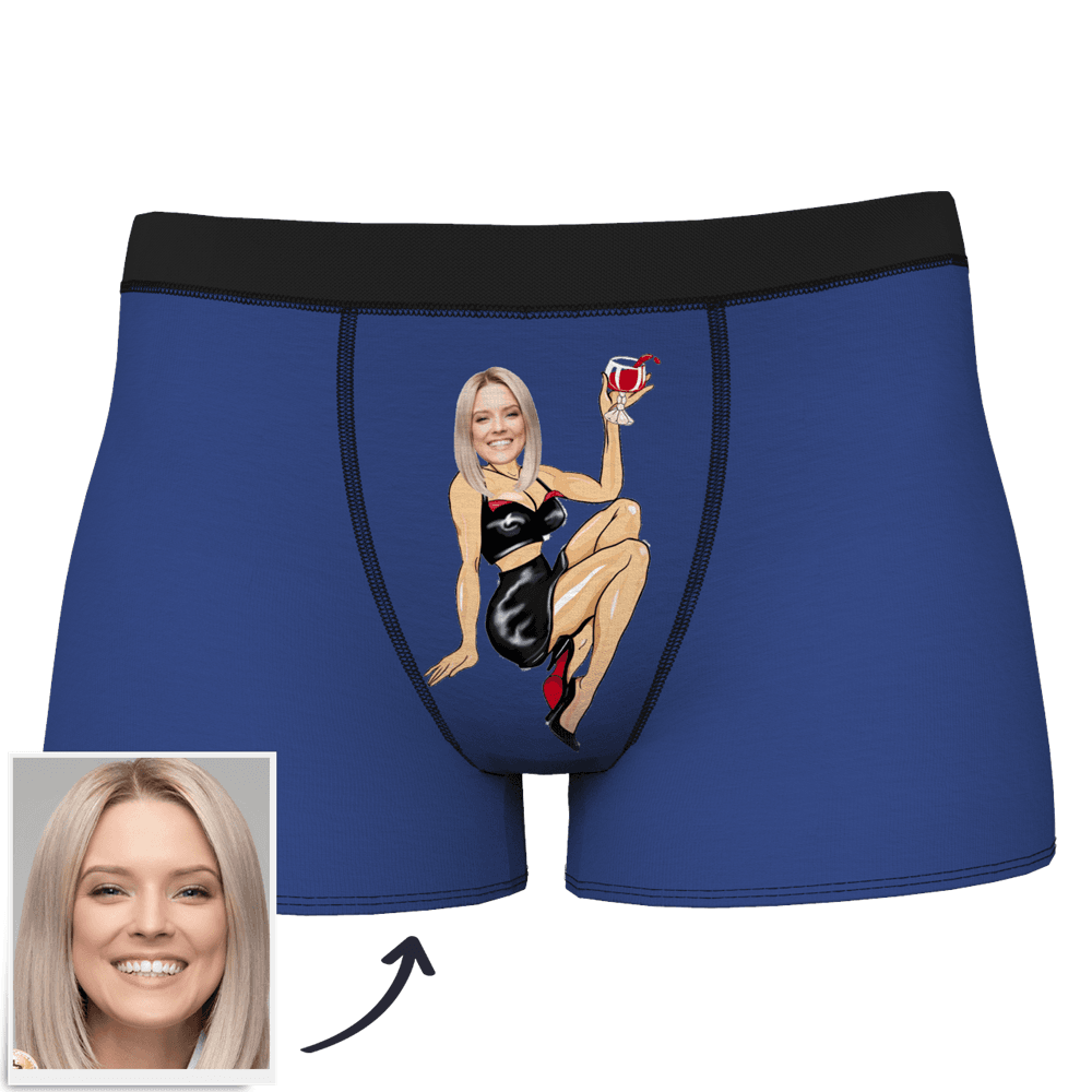 Men's Custom Face On Sexy Girl Boxer Shorts - MyFaceBoxer