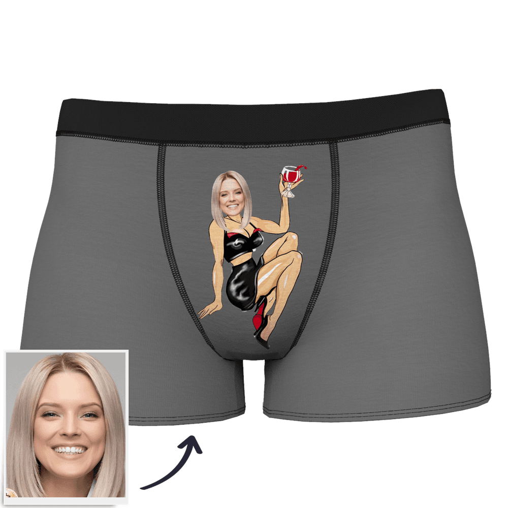 Men's Custom Face On Sexy Girl Boxer Shorts - MyFaceBoxer