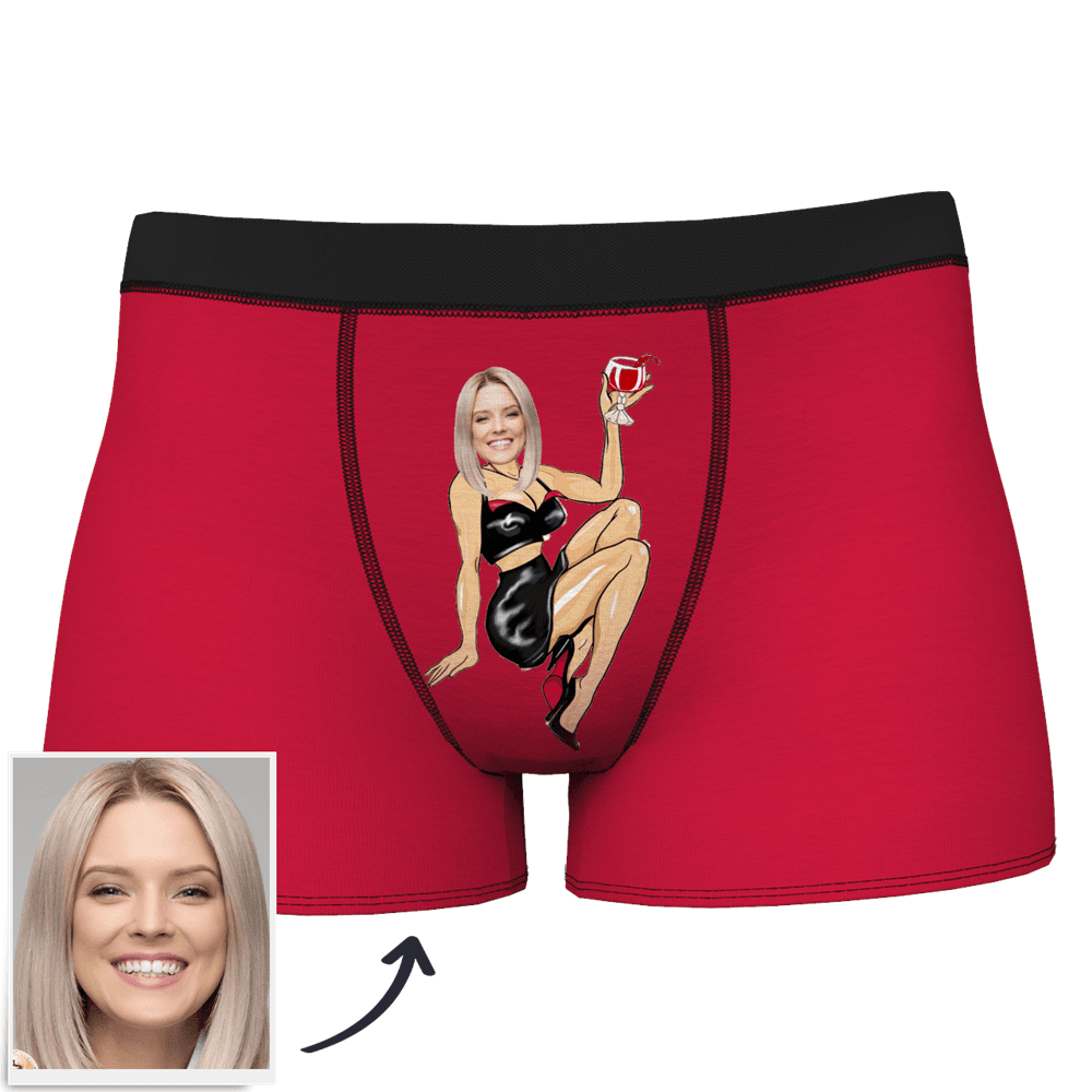 Men's Custom Face On Sexy Girl Boxer Shorts - MyFaceBoxer