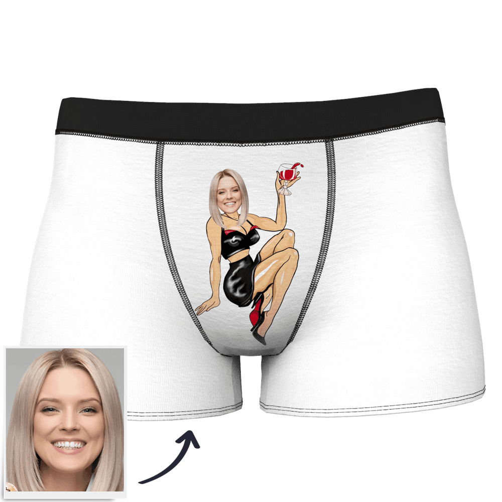 Men's Custom Face On Sexy Girl Boxer Shorts - MyFaceBoxer