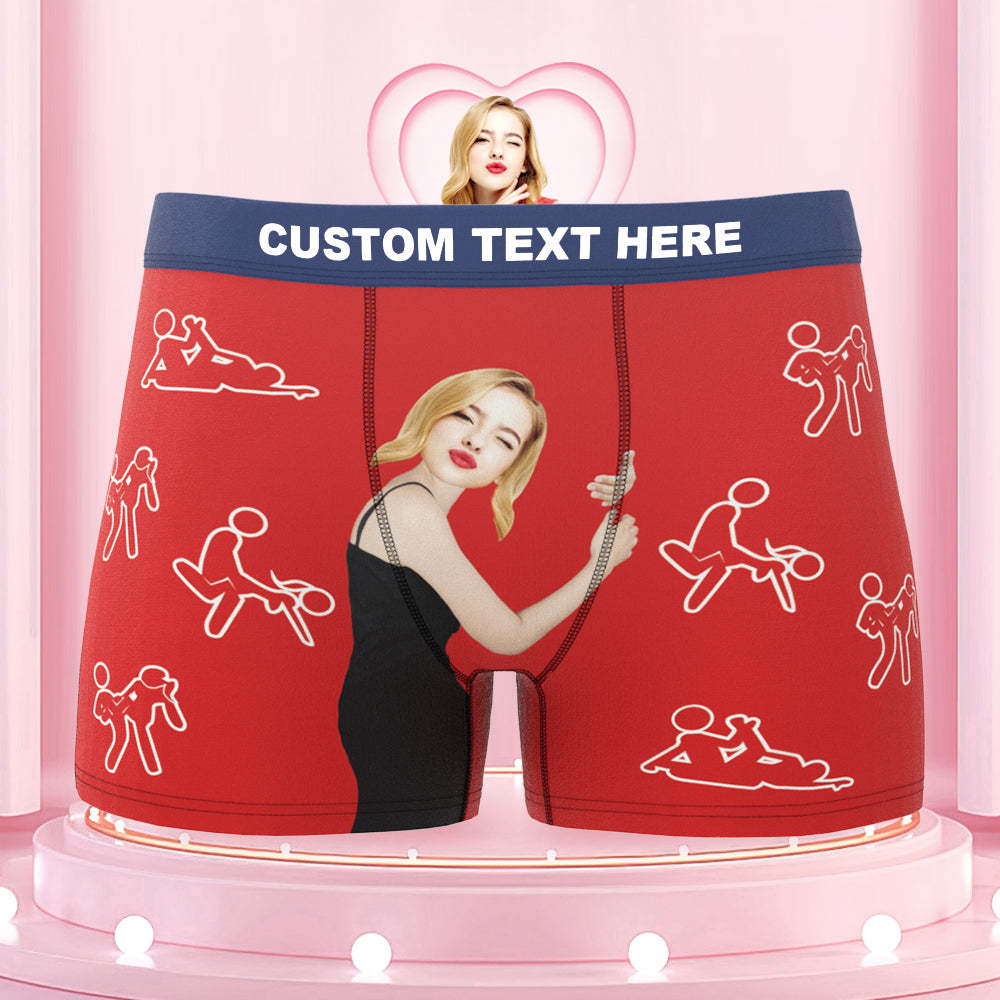Personalize Face Colorful Waistband Boxer Custom Sexy Naughty Underwear Gift for Him - MyFaceBoxer