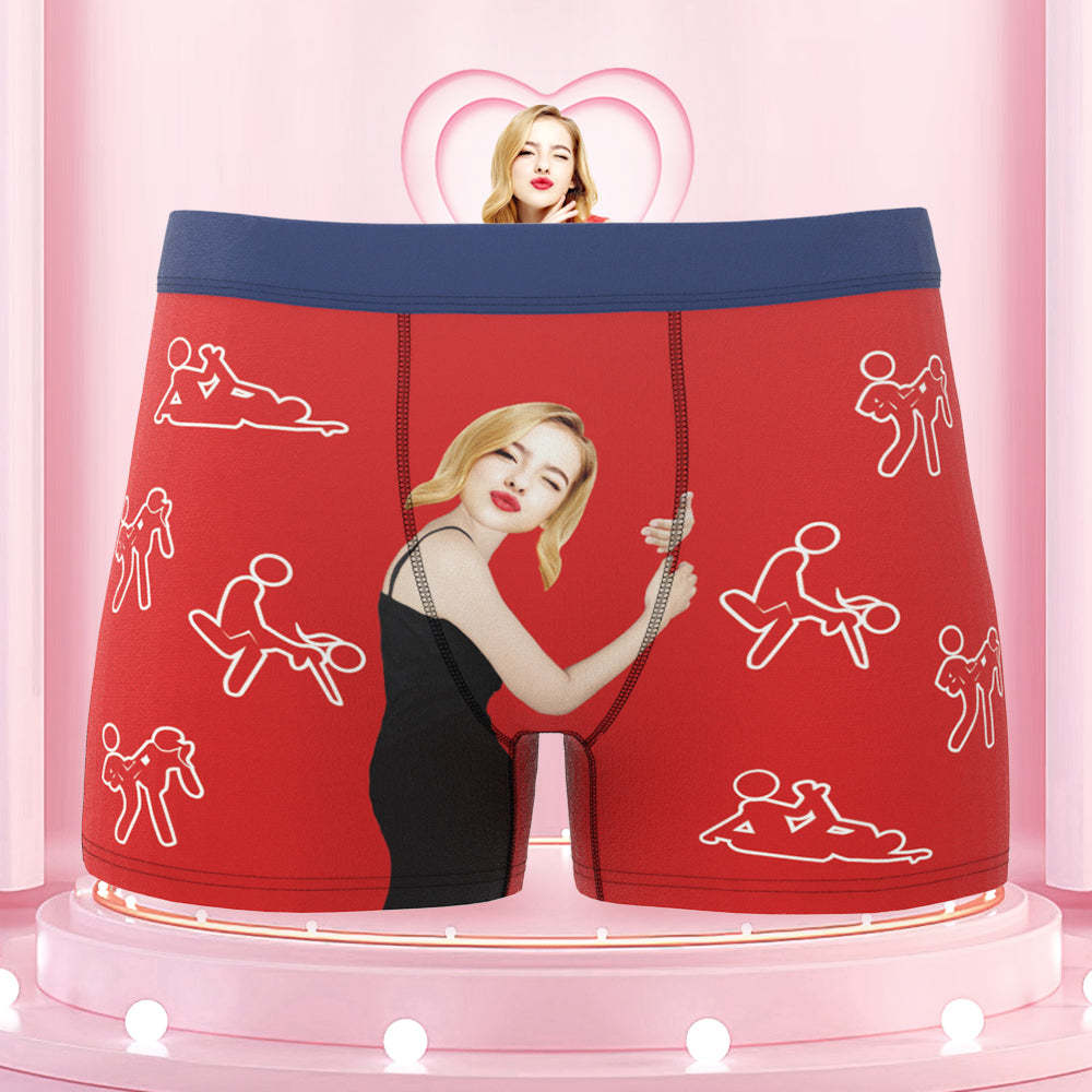 Personalize Face Colorful Waistband Boxer Custom Sexy Naughty Underwear Gift for Him - MyFaceBoxer