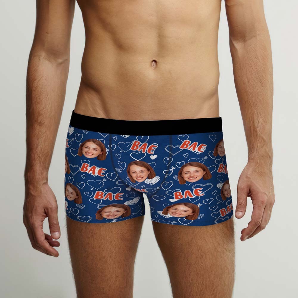 Custom Face Boxers Briefs Personalized Men's Shorts With Photo - Bae - MyFaceBoxer