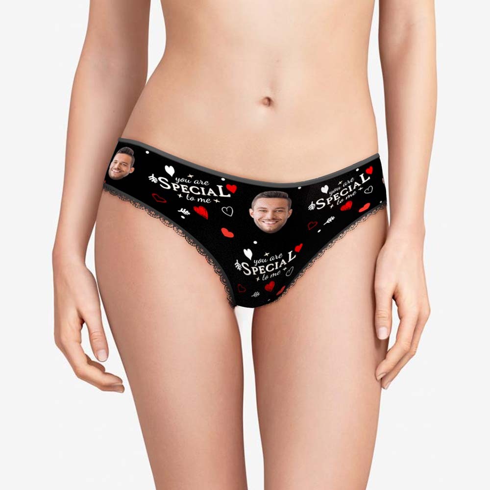 Custom Face Women's Panties You Are Special To Me Gift for Her - MyFaceBoxer