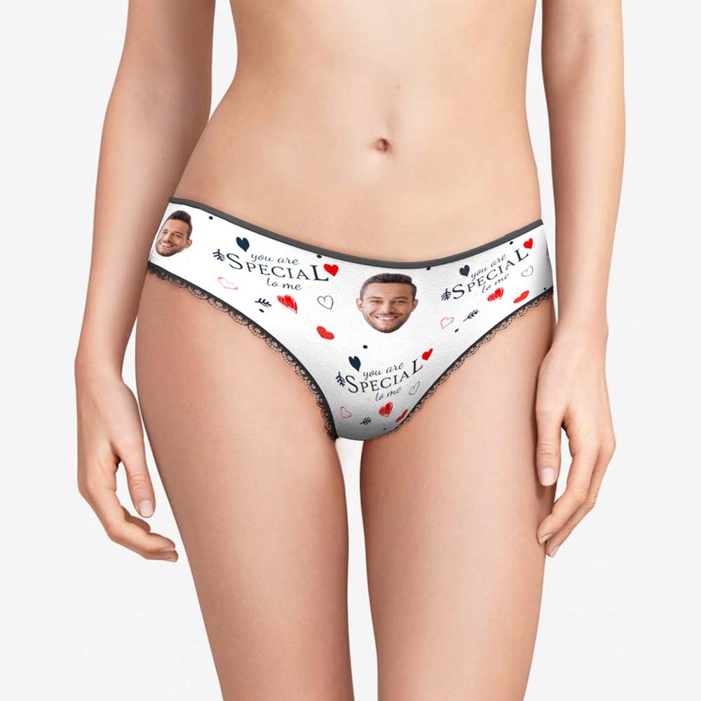 Custom Face Women's Panties You Are Special To Me Gift for Her - MyFaceBoxer