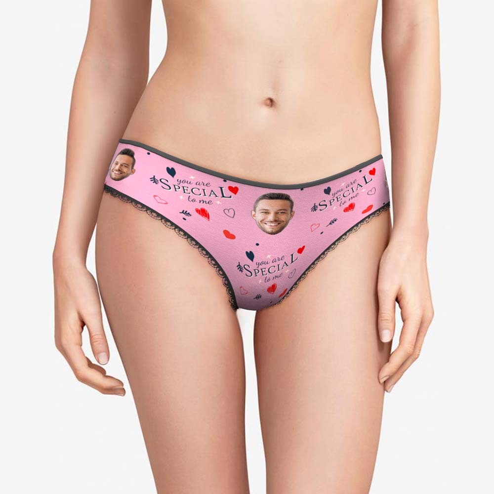 Custom Face Women's Panties You Are Special To Me Gift for Her - MyFaceBoxer
