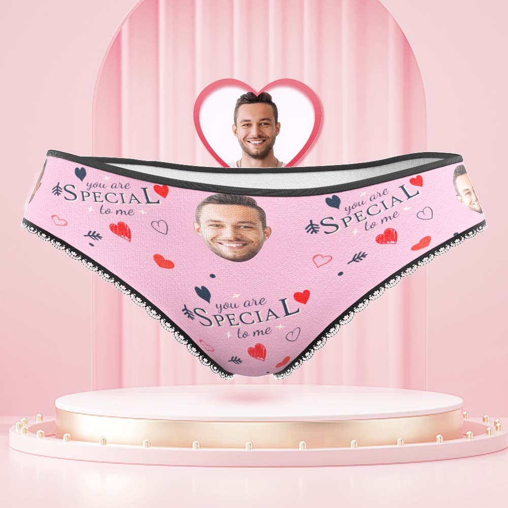 Custom Face Women's Panties You Are Special To Me Gift for Her - MyFaceBoxer
