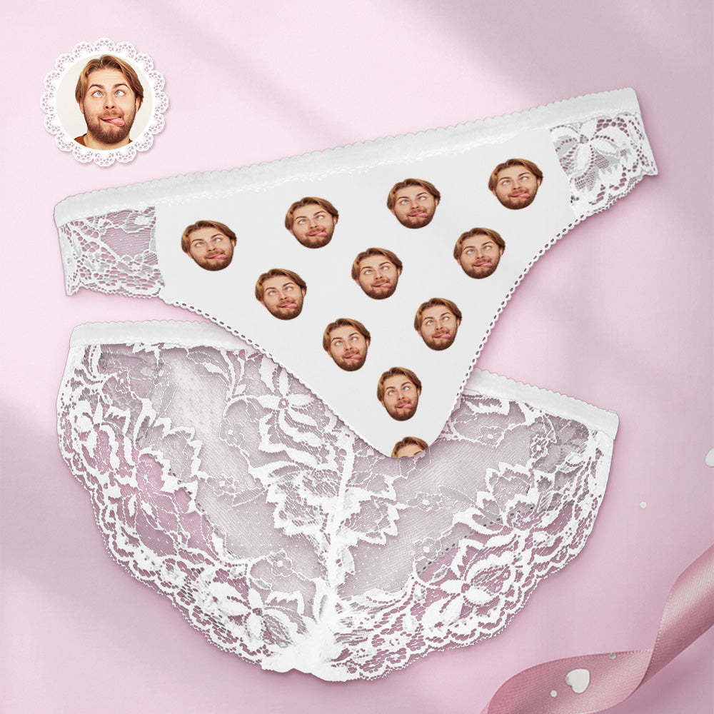 Custom Women Lace Panty Colorful Face Sexy Panties Sweet Gift - MyFaceBoxer