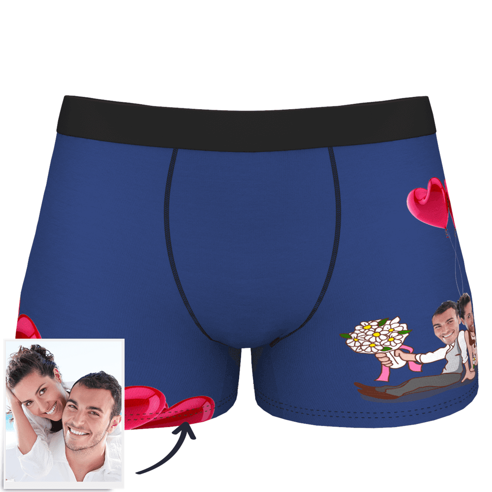 Valentine's Day Custom Men's Photo Boxer Shorts - MyFaceBoxer