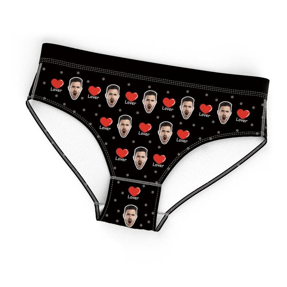 Custom Face On Lover Panties Women Photo Underwear - MyFaceBoxer