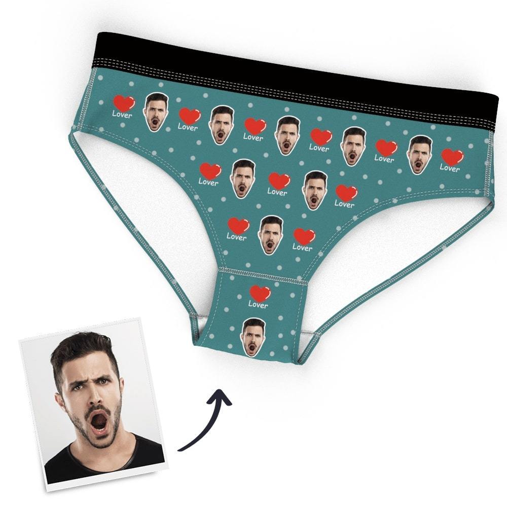Custom Face On Lover Panties Women Photo Underwear - MyFaceBoxer