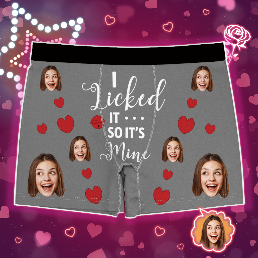 Custom Photo Boxer, Funny Face Boxer It's Mine AR View - MyFaceBoxer