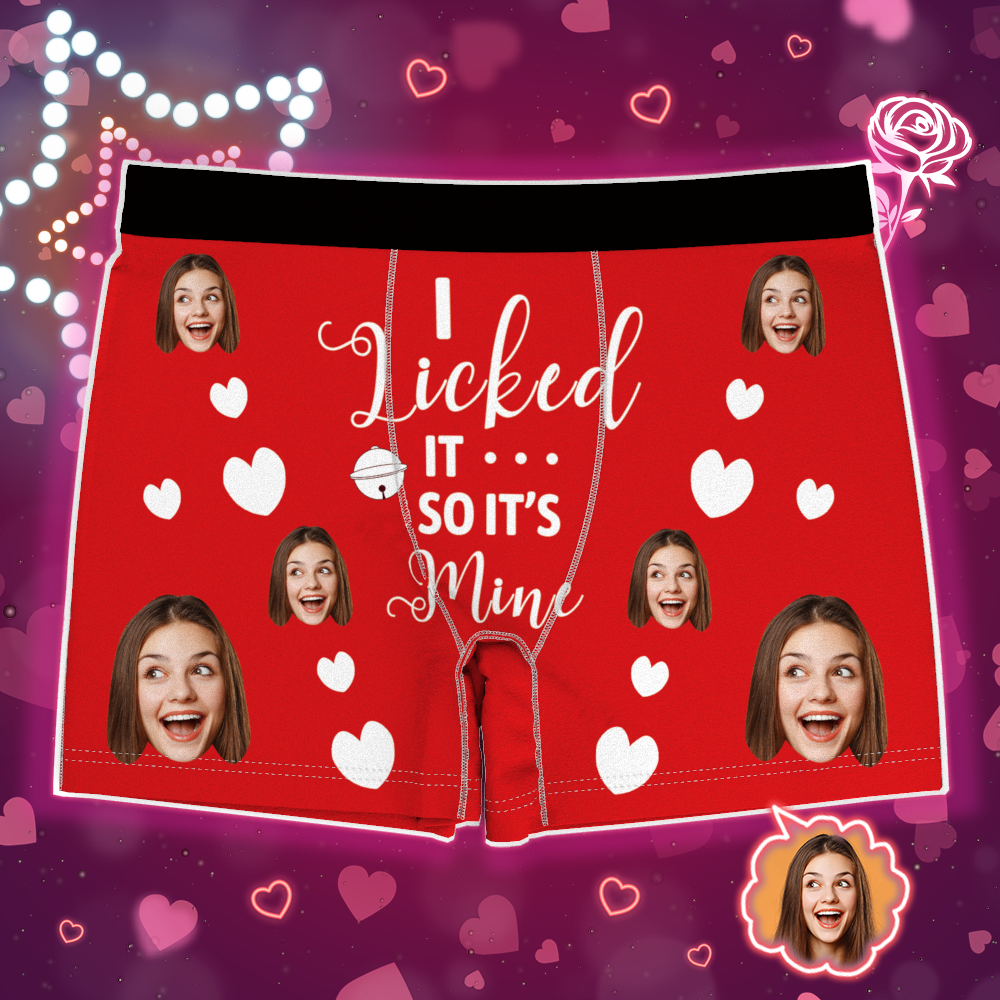 Custom Photo Boxer, Funny Face Boxer It's Mine AR View - MyFaceBoxer