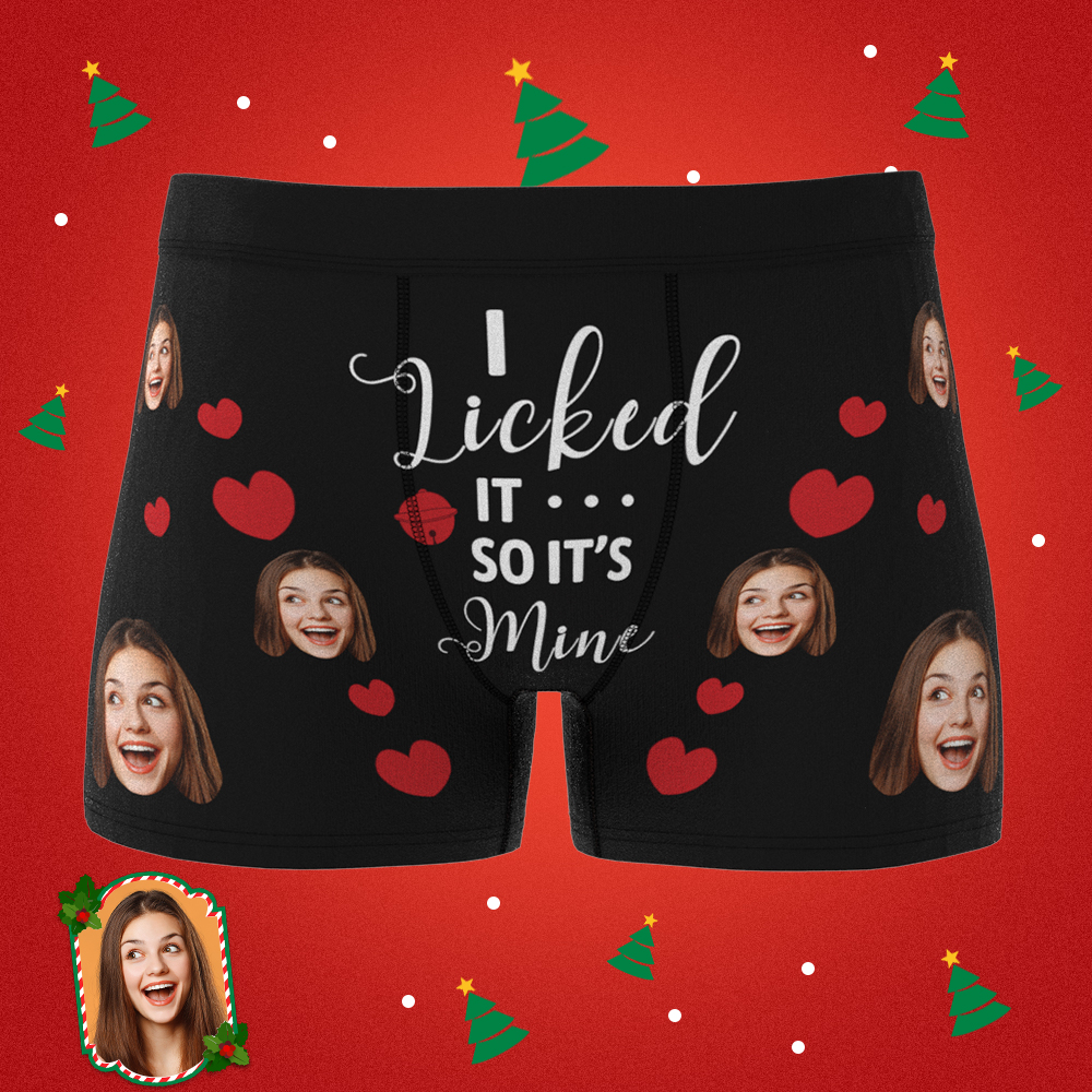 Men's Customized Face Boxer 3D Online Preview Personalised Photo Boxer It's Mine