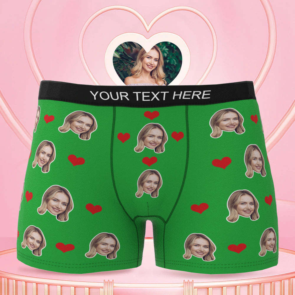 Men's Face Underwear 3D Online Preview Naughty Gift For Him Heart Boxer Briefs - MyFaceBoxer