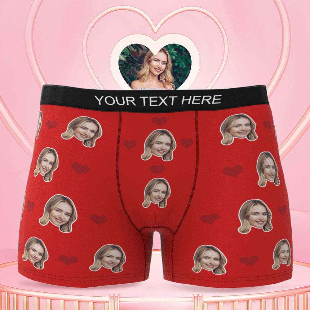 Men's Face Underwear 3D Online Preview Naughty Gift For Him Heart Boxer Briefs - MyFaceBoxer