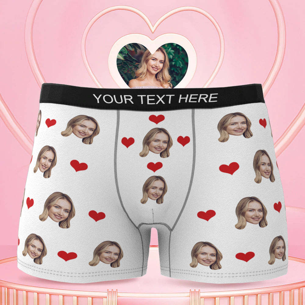 Men's Face Underwear 3D Online Preview Naughty Gift For Him Heart Boxer Briefs - MyFaceBoxer