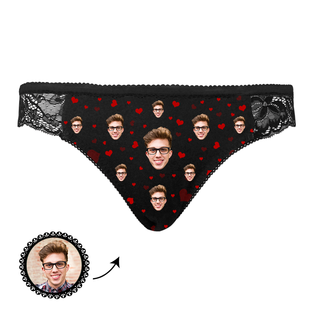Custom Lace Panty Face Women Sexy Panties - MyFaceBoxer