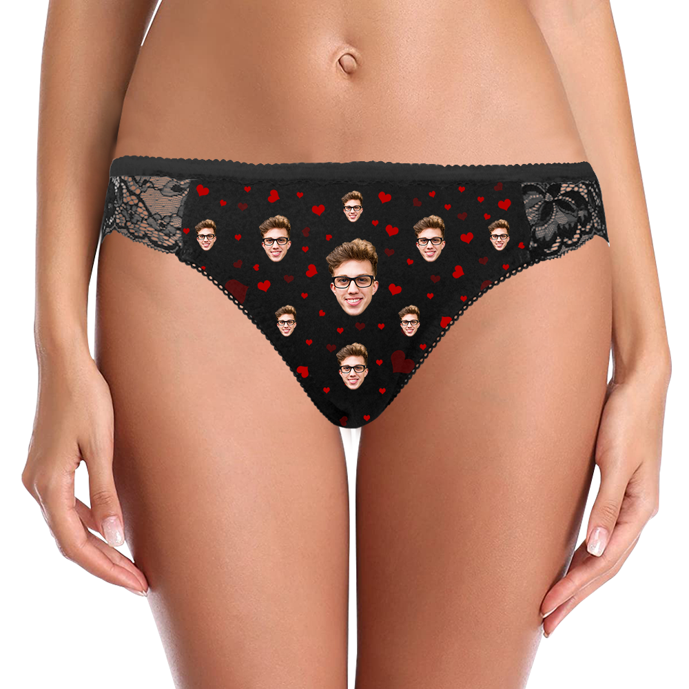Custom Lace Panty Face Women Sexy Panties - MyFaceBoxer