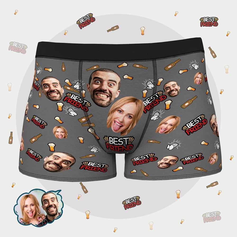 Custom Couple Face Boxer - Best Friend - MyFaceBoxer