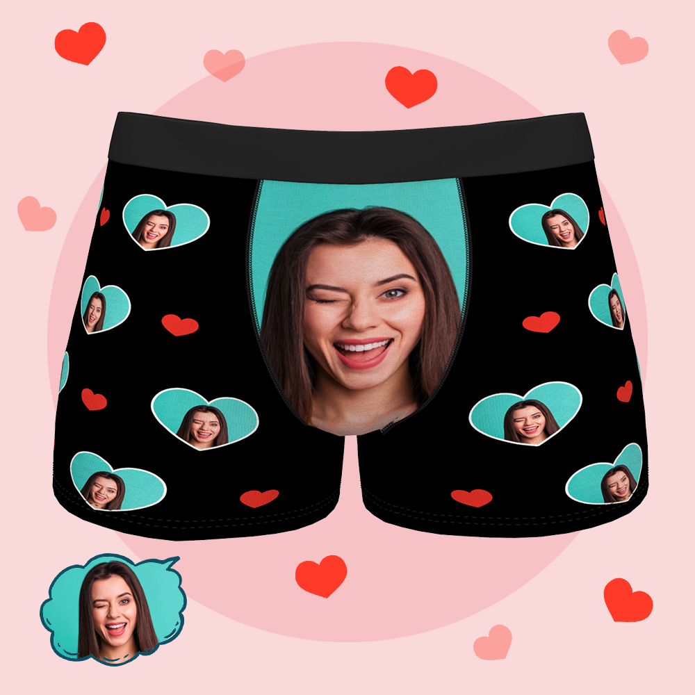 Custom Personalised Funny Face Boxers Briefs for Men 3D Online Preview