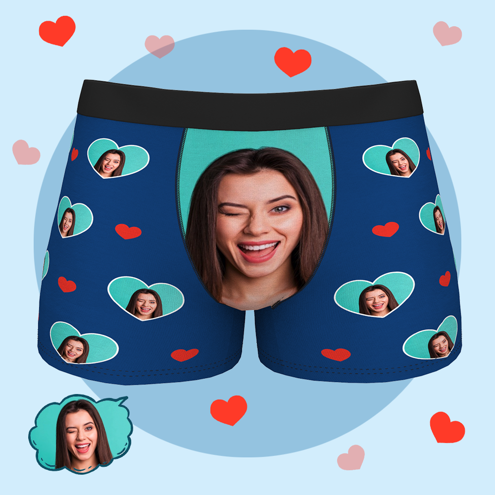 Custom Personalised Funny Face Boxers Briefs for Men 3D Online Preview - MyFaceBoxer