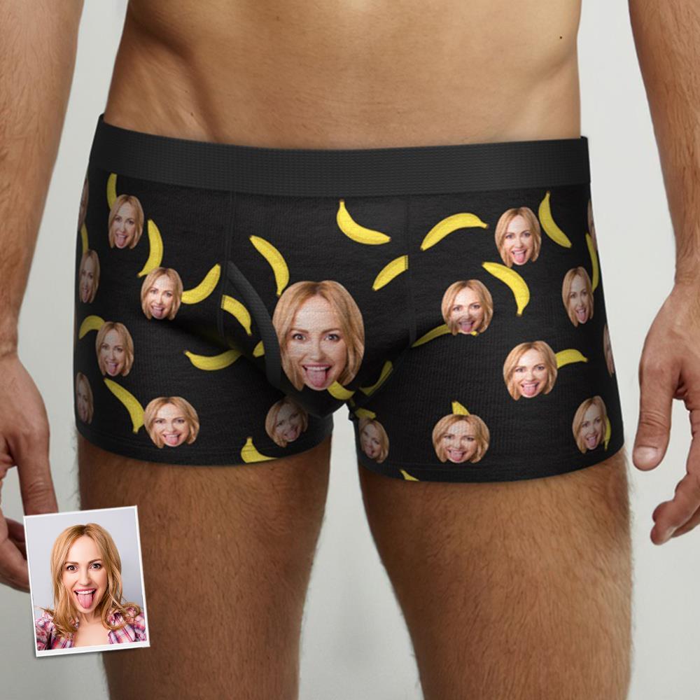 Men Custom Pocket Boxers Personalized Face Underwear Gift for Husband - MyFaceBoxer