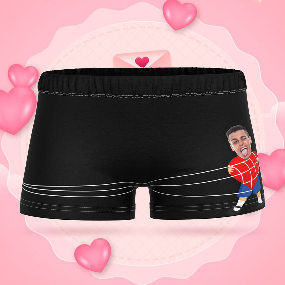 Custom Face Women's Boy Short Boyfriend Face Underwear Gifts For Her - MyFaceBoxer
