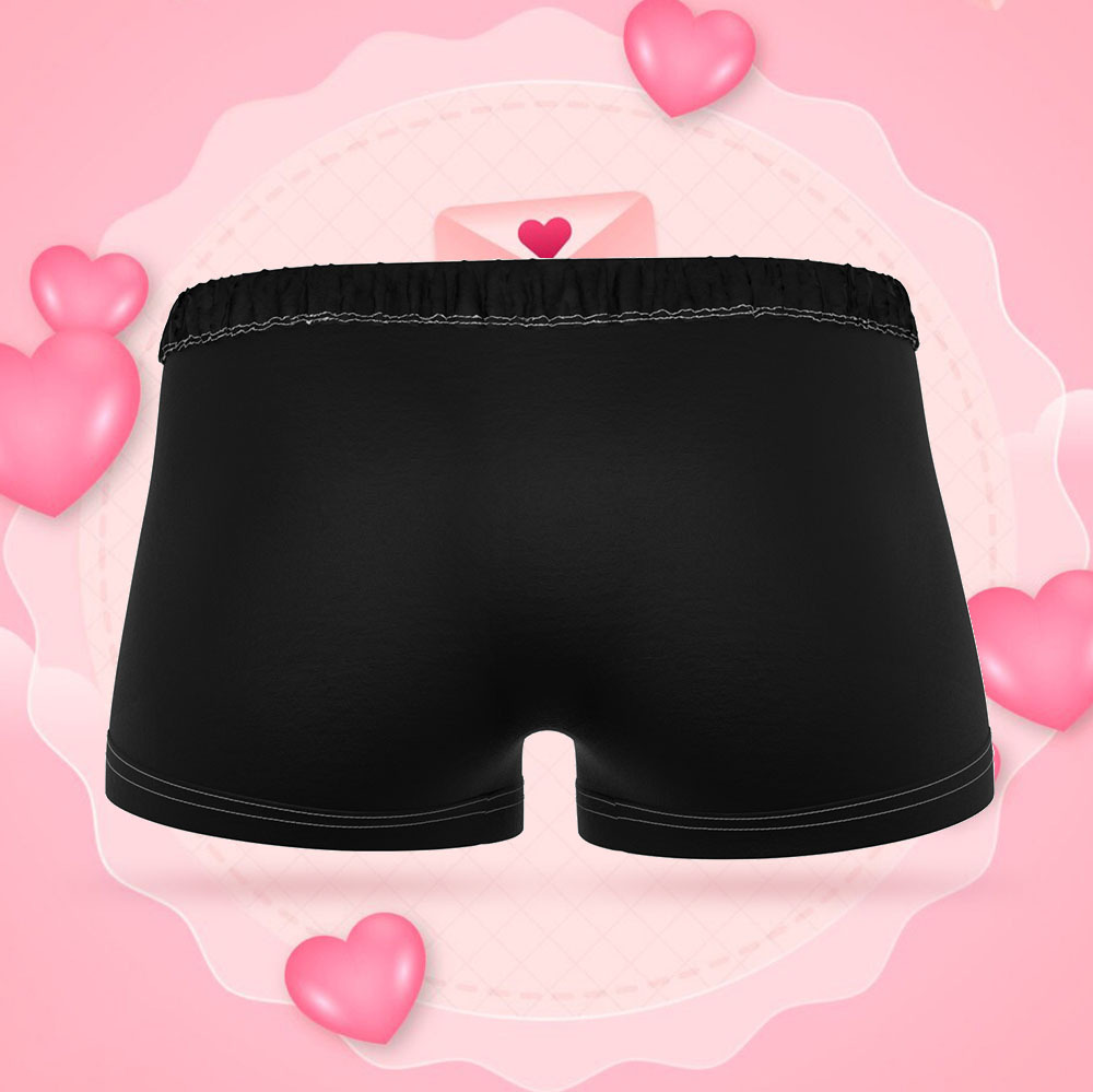 Custom Face Women's Boy Short Boyfriend Face Love Underwear Gifts For Her - MyFaceBoxer