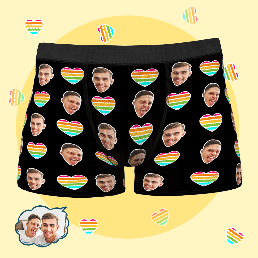 Gay Personalized Wedding Boxer Briefs, Custom Gay Photo Underwear, Gay Engagement Gift, Gay Bachelor Party - MyFaceBoxer
