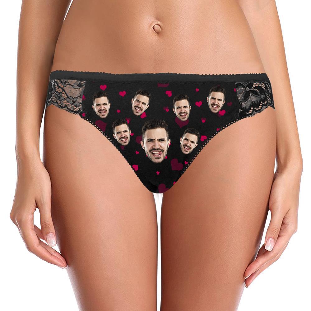 Custom Face Lace Panty Women Sexy Panties with Boyfriend Face - MyFaceBoxer