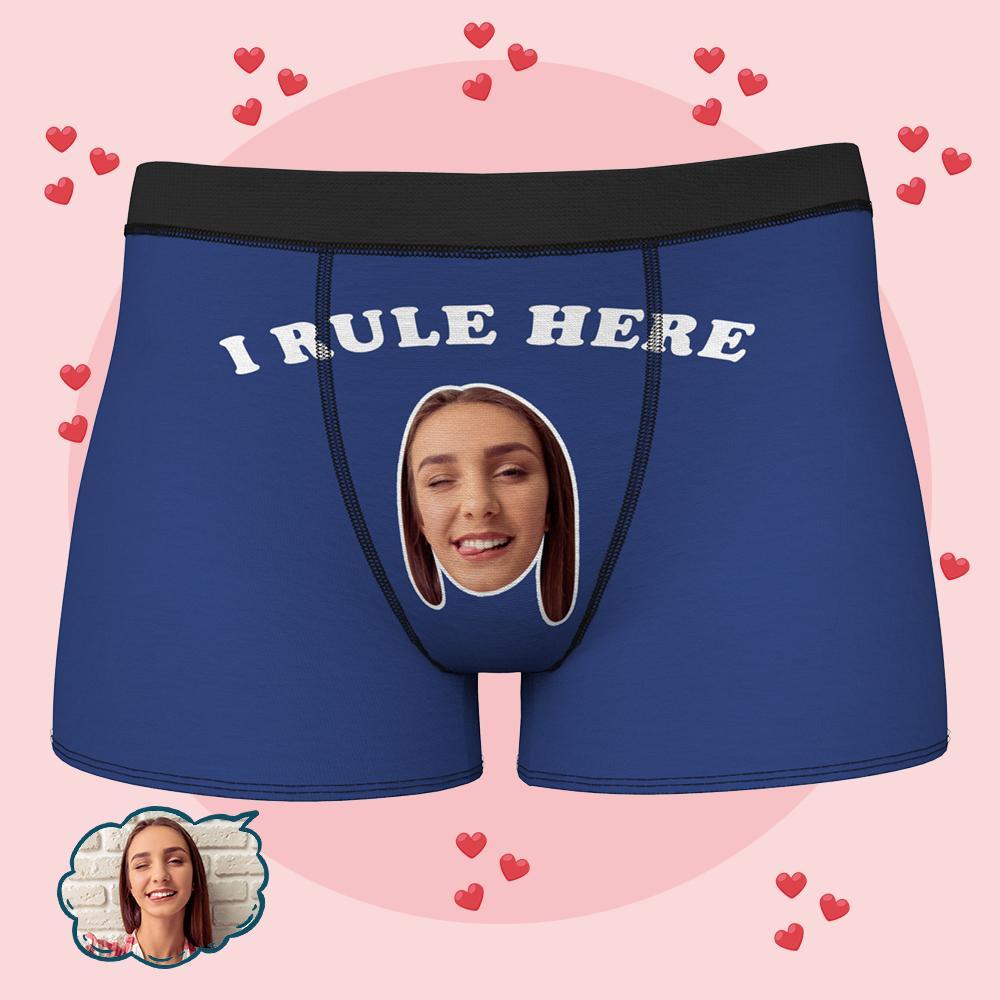 Custom Funny Photo Underware Classical Men Boxer Sexy Girl Face on Boxer Christmas Gift for Husband - MyFaceBoxer