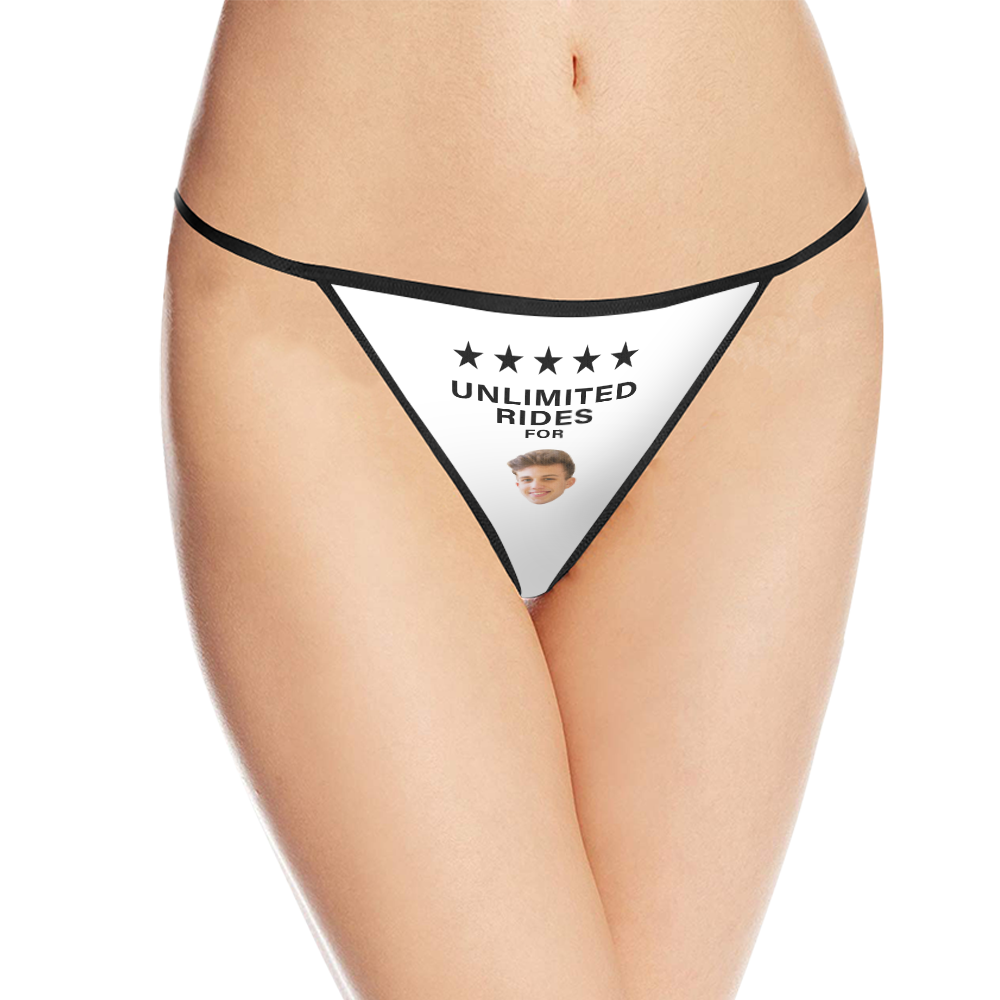 Custom Face Thong, Funny Women Sexy Face Printed Thong - MyFaceBoxer