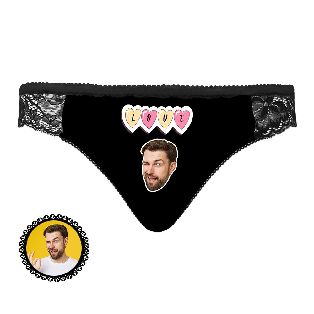 Custom Photo Underwear Face Photo Custom Woman Underwear for Girlfriend Anniversary - MyFaceBoxer